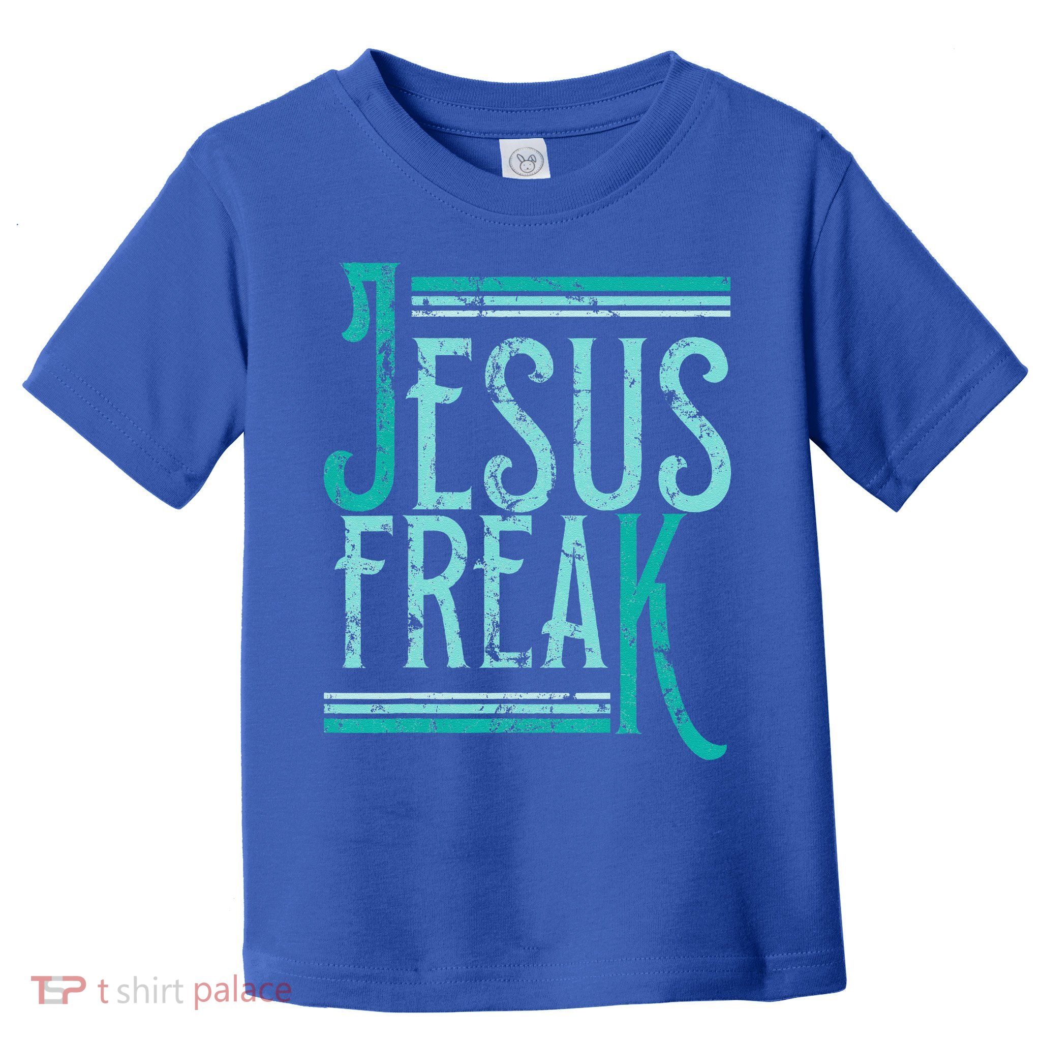 Christian Religious Bible Jesus Freak Distressed Toddler T-Shirt
