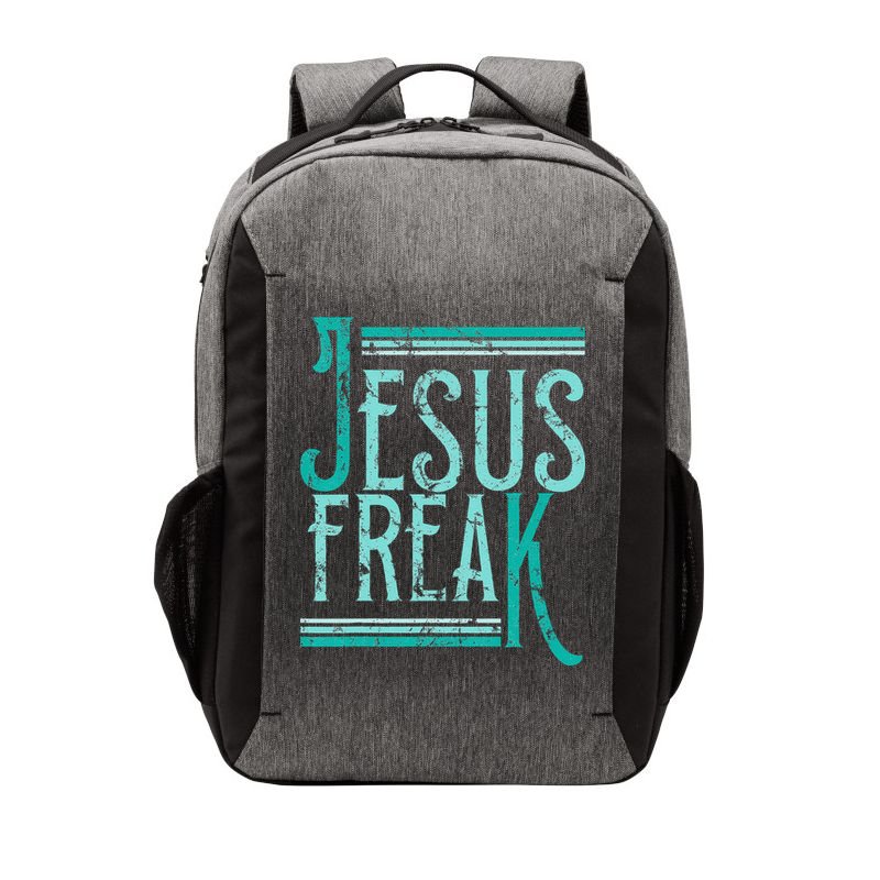 Christian Religious Bible Jesus Freak Distressed Vector Backpack