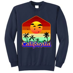 California Retro Beach Sunset Logo Sweatshirt