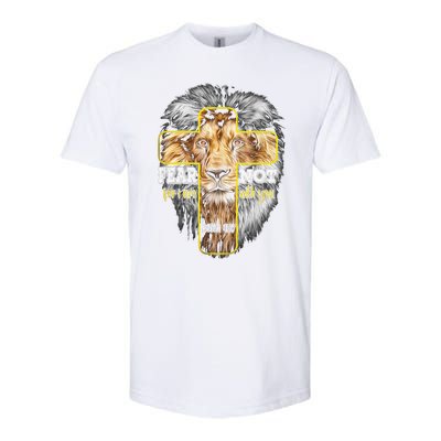 Christian Religious Bible Verse Sayings Lion Fear Scripture Softstyle® CVC T-Shirt