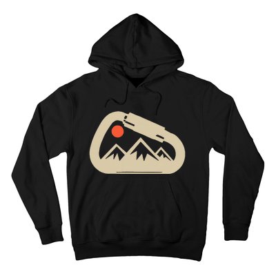 Climbing Rock Bouldering Climb Carabiner Climbers Gifts Hoodie