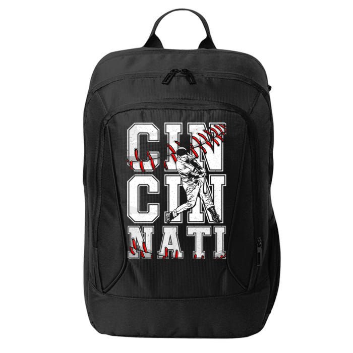 Cincinnati Retro Baseball Lover Met At Game Day City Backpack