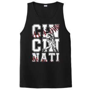 Cincinnati Retro Baseball Lover Met At Game Day PosiCharge Competitor Tank