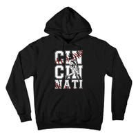 Cincinnati Retro Baseball Lover Met At Game Day Tall Hoodie