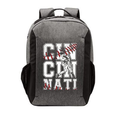 Cincinnati Retro Baseball Lover Met At Game Day Vector Backpack