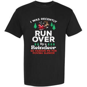 Christmas Runover By Reindeer Funny Xmas Garment-Dyed Heavyweight T-Shirt