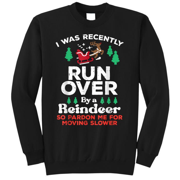 Christmas Runover By Reindeer Funny Xmas Sweatshirt