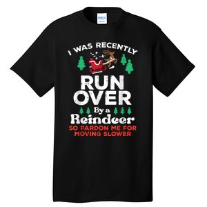 Christmas Runover By Reindeer Funny Xmas Tall T-Shirt