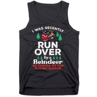 Christmas Runover By Reindeer Funny Xmas Tank Top