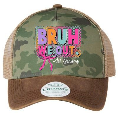 Cute Retro Bruh We Out First Graders Legacy Tie Dye Trucker Hat