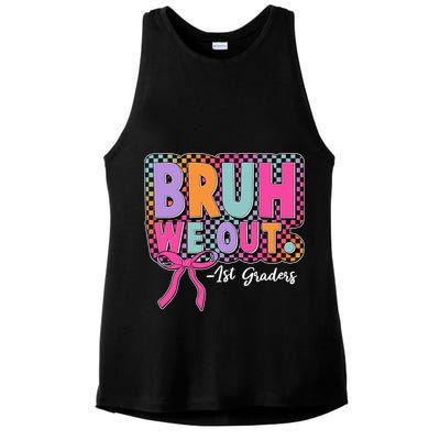 Cute Retro Bruh We Out First Graders Ladies PosiCharge Tri-Blend Wicking Tank