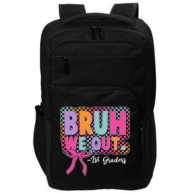 Cute Retro Bruh We Out First Graders Impact Tech Backpack