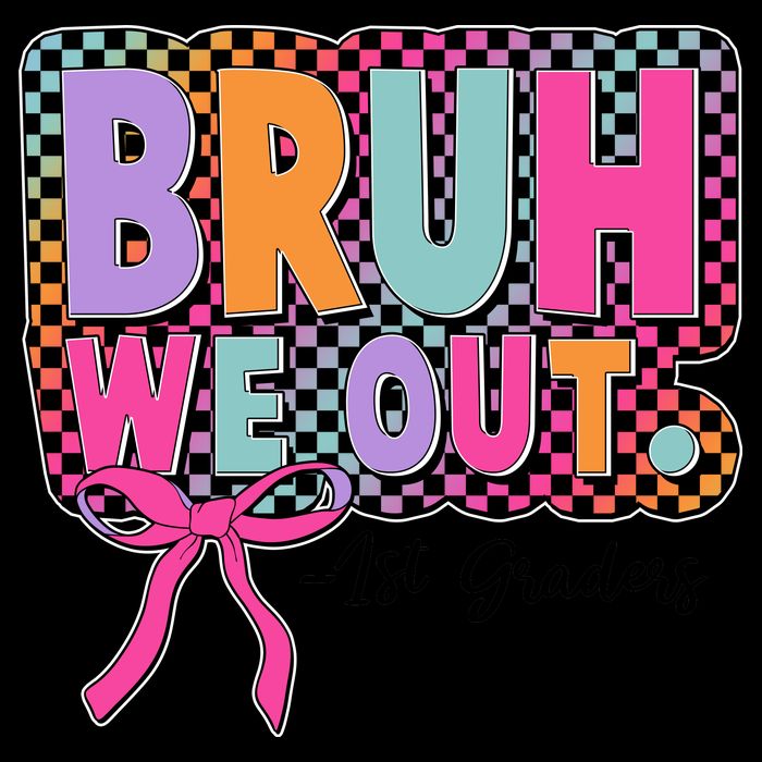 Cute Retro Bruh We Out First Graders 16oz Travel Tumbler
