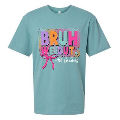 Cute Retro Bruh We Out First Graders Sueded Cloud Jersey T-Shirt