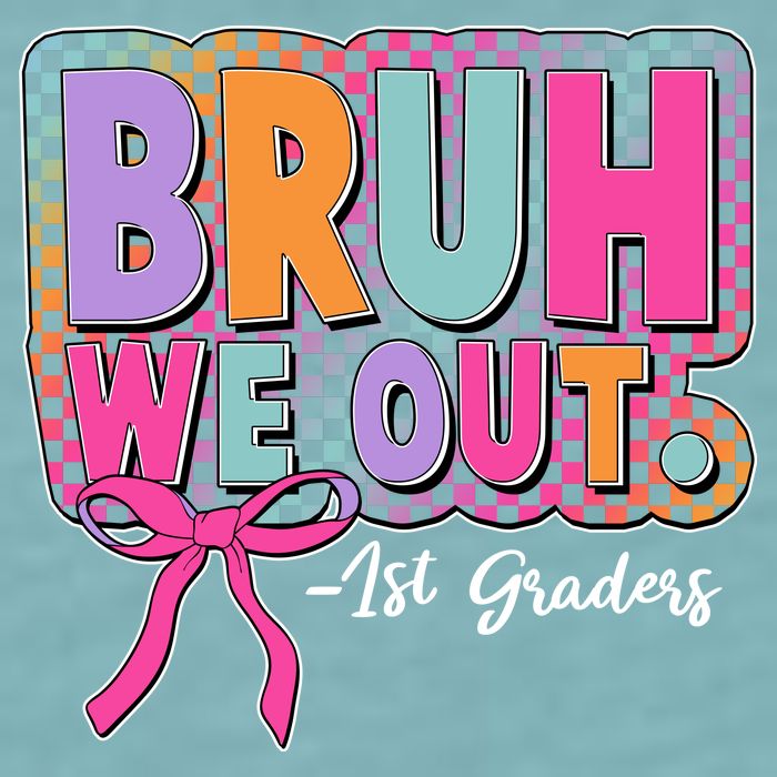 Cute Retro Bruh We Out First Graders Sueded Cloud Jersey T-Shirt