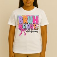 Cute Retro Bruh We Out First Graders T-Shirt