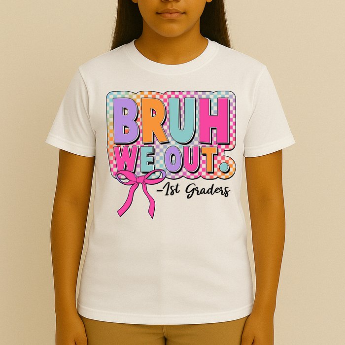 Cute Retro Bruh We Out First Graders T-Shirt