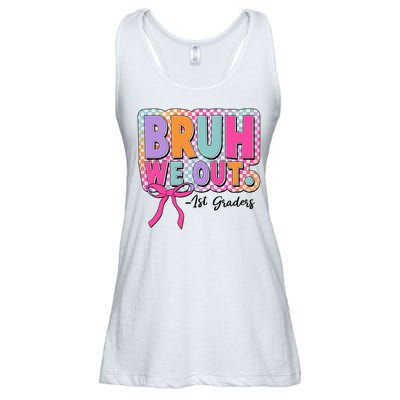 Cute Retro Bruh We Out First Graders Ladies Essential Flowy Tank