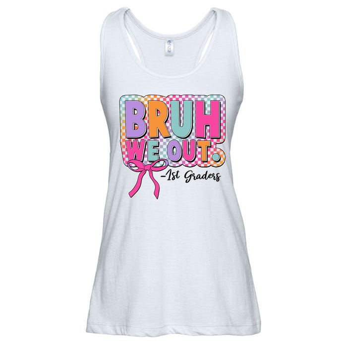 Cute Retro Bruh We Out First Graders Ladies Essential Flowy Tank