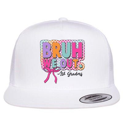 Cute Retro Bruh We Out First Graders Flatbill Hat