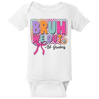 Cute Retro Bruh We Out First Graders Baby Bodysuit