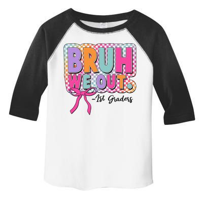 Cute Retro Bruh We Out First Graders Toddler Fine Jersey T-Shirt