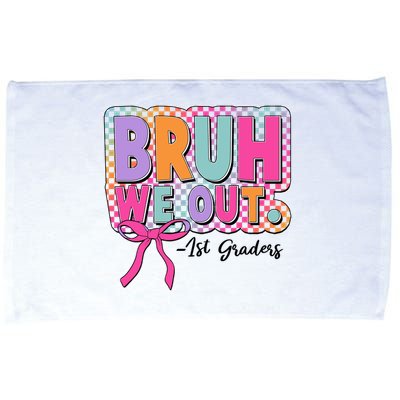 Cute Retro Bruh We Out First Graders Microfiber Hand Towel