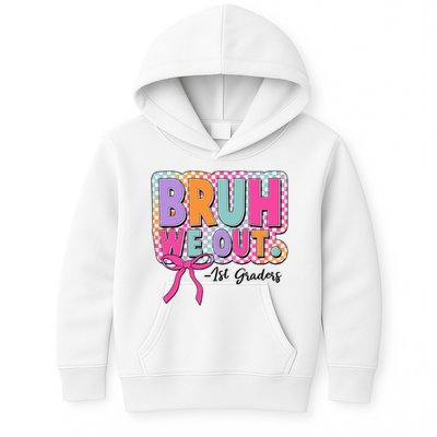 Cute Retro Bruh We Out First Graders Kids Hoodie