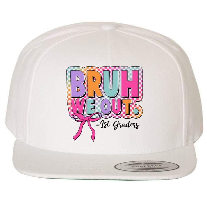 Cute Retro Bruh We Out First Graders Wool Snapback Cap