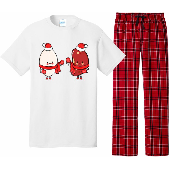 Cute Red Beans And Rice Pajama Set