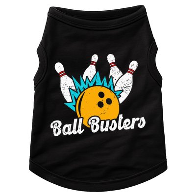 Classic Retro Bowling Team Name Ball Busters League Night Doggie Tank