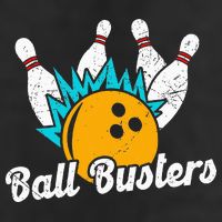 Classic Retro Bowling Team Name Ball Busters League Night Adult Drive Performance Visor