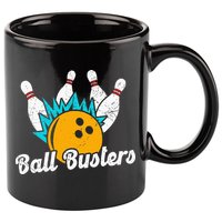 Classic Retro Bowling Team Name Ball Busters League Night 11oz C Handle Ceramic Mug