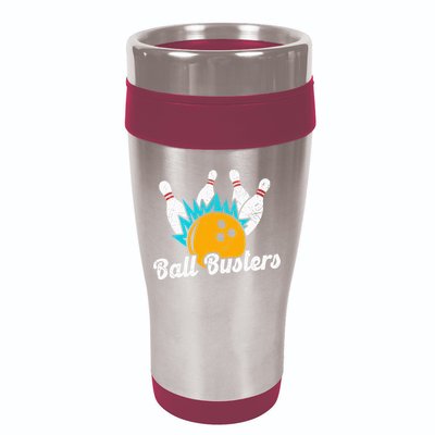 Classic Retro Bowling Team Name Ball Busters League Night 16oz Travel Tumbler