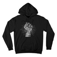 Civil Rights Black Power Fist March For Justice Hoodie