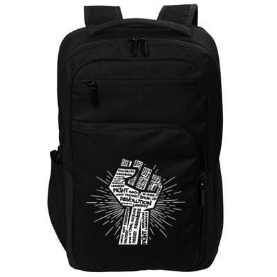 Civil Rights Black Power Fist March For Justice Impact Tech Backpack