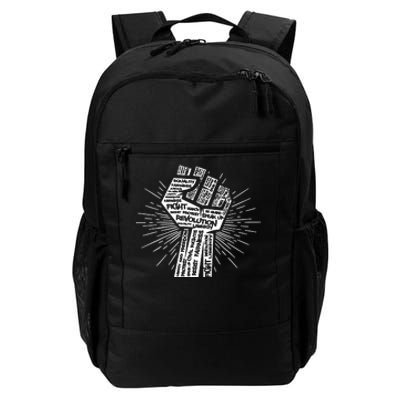 Civil Rights Black Power Fist March For Justice Daily Commute Backpack