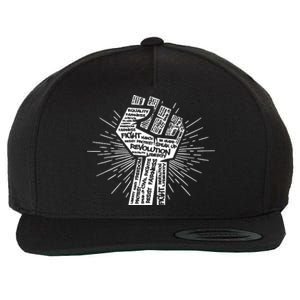 Civil Rights Black Power Fist March For Justice Wool Snapback Cap