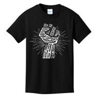 Civil Rights Black Power Fist March For Justice Kids T-Shirt