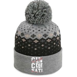 Cincinnati Retro Baseball Lover Met At Game Day The Baniff Cuffed Pom Beanie