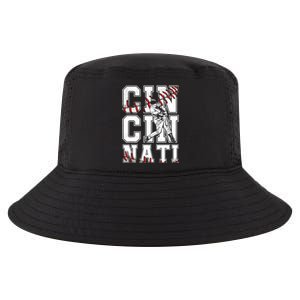 Cincinnati Retro Baseball Lover Met At Game Day Cool Comfort Performance Bucket Hat