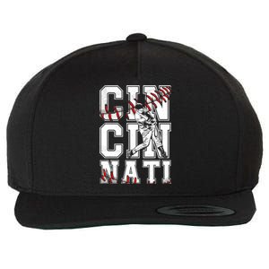 Cincinnati Retro Baseball Lover Met At Game Day Wool Snapback Cap