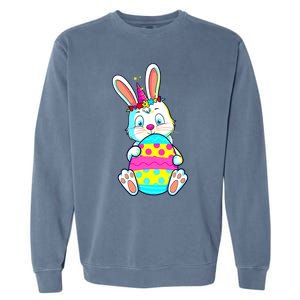 Cute Rabbit Bunny Unicorn Easter Egg Easter Day Cool Gift Garment-Dyed Sweatshirt