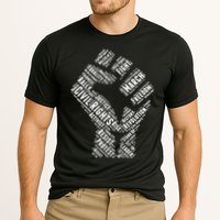 Civil Rights Black Power Fist March For Justice Cooling Performance Crew T-Shirt