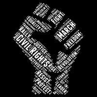 Civil Rights Black Power Fist March For Justice Cooling Performance Crew T-Shirt