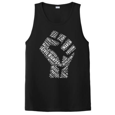 Civil Rights Black Power Fist March For Justice PosiCharge Competitor Tank