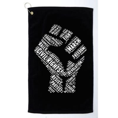 Civil Rights Black Power Fist March For Justice Golf Towel