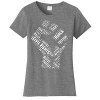 Civil Rights Black Power Fist March For Justice Women's T-Shirt