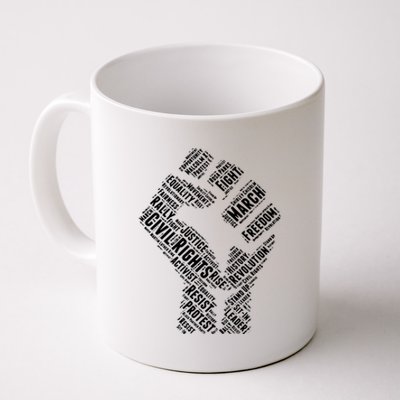 Civil Rights Black Power Fist March For Justice Coffee Mug