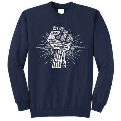 Civil Rights Black Power Fist March For Justice | Black Lives Matter Tall Sweatshirt